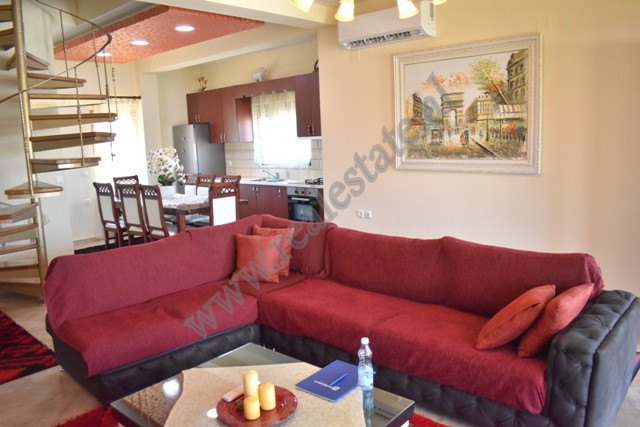 Two bedroom apartment for rent in Koncita Konomi street near Police Commissariat No. 6 in Tirana.
L